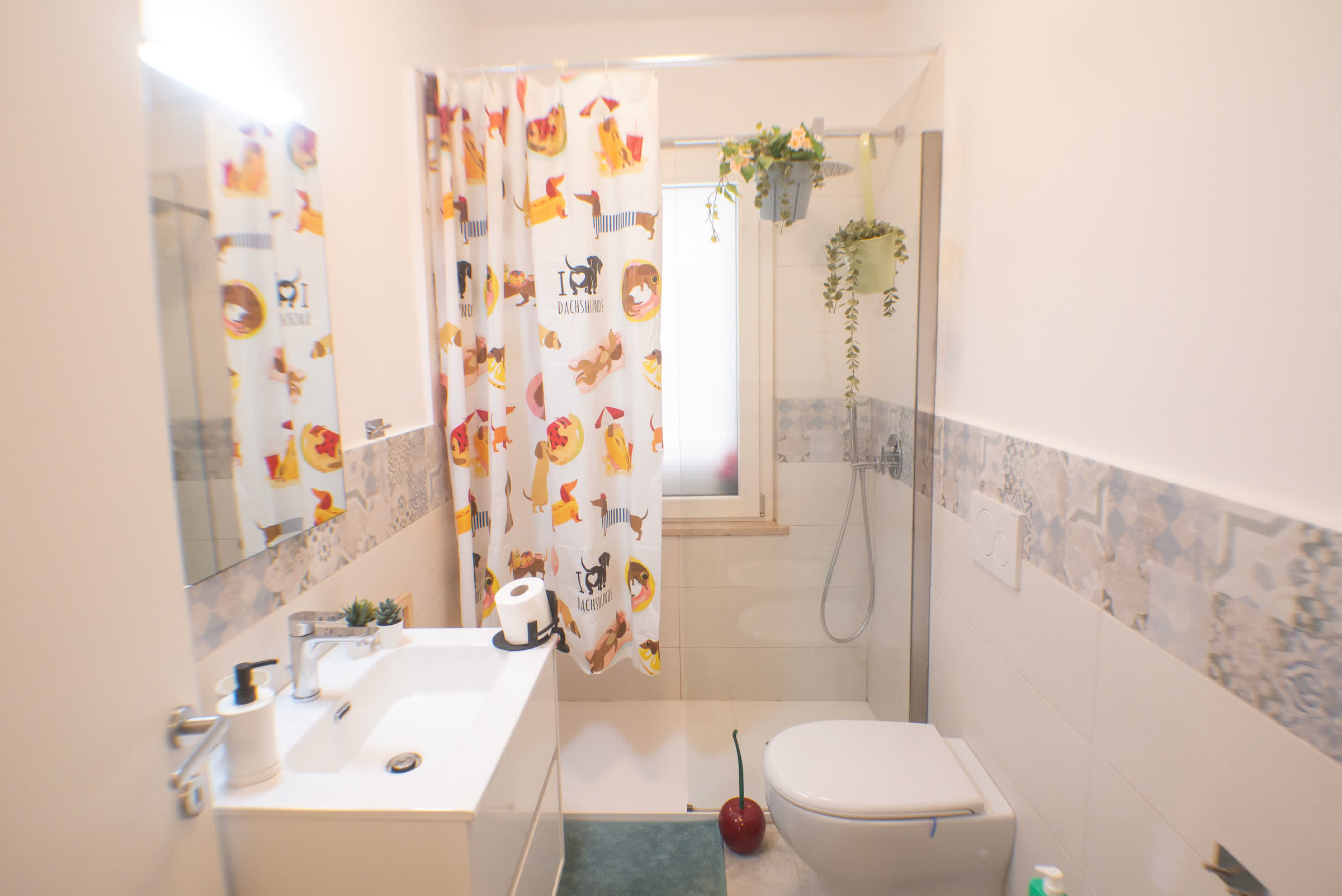Il bagno con la doccia
